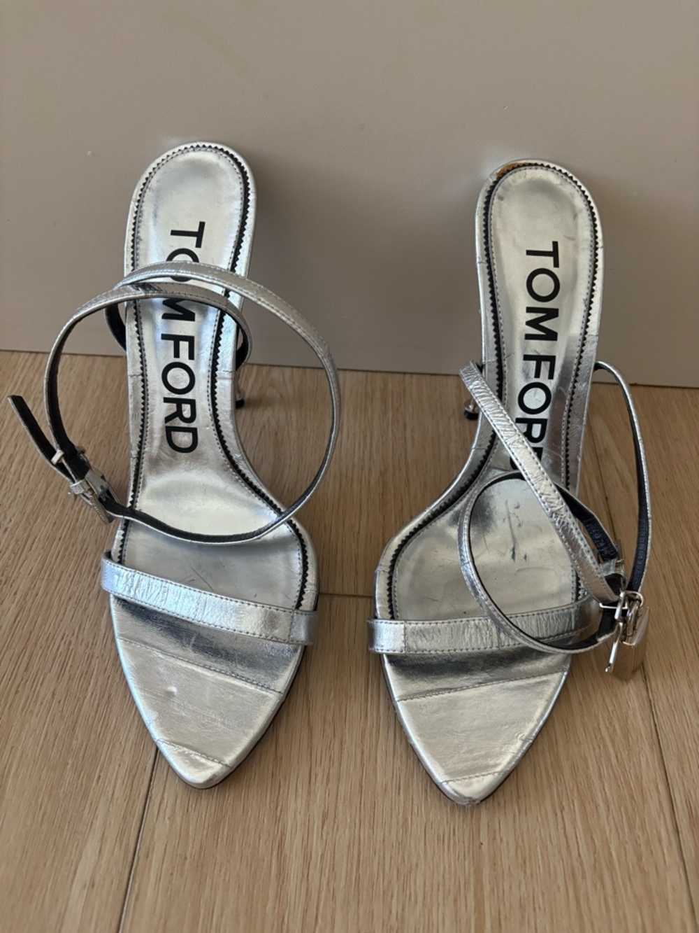 Tom Ford Metallic Silver Padlock